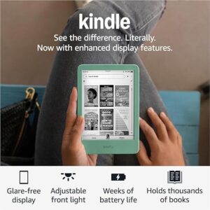 Amazon Kindle (16 GB) – Lightest and most compact Kindle, now with faster page turns, and higher contrast ratio, for an enhanced reading ex…