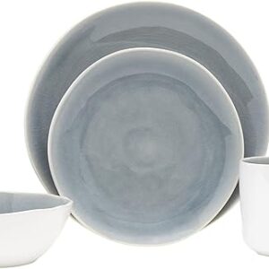 Baum-Essex – Dinnerware Sets, 16 Piece Dish Set for 4, Beautiful Home Decor includes Dinner Plates, Salad Plates, Bowls, and Mugs (Marbella…