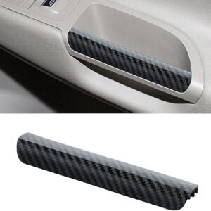 Jerbor Carbon Fiber Pattern Layer Interior Armrest Front Pull RH Door Handle Grab Trim Fit for Ford Escape 2013-2019