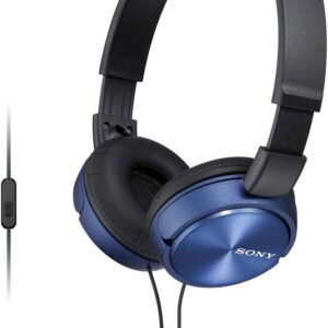 Sony ZX Series Wired On-Ear Headphones – Blue (MDR-ZX310AP)