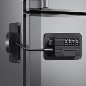 Fridge Lock, Upgraded Refrigerator Lock Combination, Freezer Lock for Upright Freezer, Cabinet Lock with Code for Child Safety, Refrigerato…