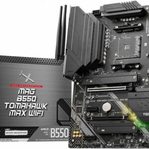 MSI MAG B550 Tomahawk MAX WiFi Gaming Motherboard (AMD Ryzen 5000 Series, AM4, DDR4, PCIe 4.0, SATA 6Gb/s, M.2, USB 3.2 Gen 2, HDMI/DP, Wi-…