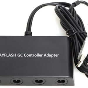 MAYFLASH Gamecube Controller Adapter for Wii U, PC USB and Switch, 4 Ports