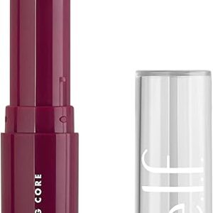 e.l.f. Hydrating Core Lip Shine, Conditioning & Nourishing Lip Balm, Sheer Color Tinted Chapstick, Ecstatic, 0.09 Oz