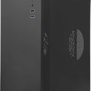 Iesooy Micro ATX Case, MATX Case Mini PC ITX Desktop Computer Case Support Micro ATX/ITX Mini PC case with USB3.0, Support 3.5” HDD
