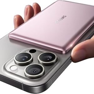 TORRAS MiniMag Power Bank, Ultra Slim 5,000mAh Wireless Portable Charger with USB-C Cable, Fast Charging Magnetic Battery Pack, Magsafe-Com…