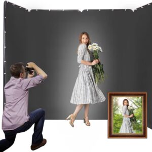 Portable Black Screen Photography Backdrop 13.12ft