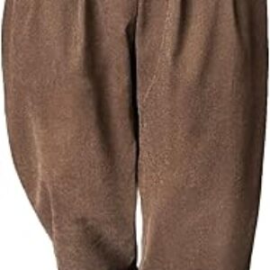 Floerns Men’s Slant Pocket Tailored Pants Work Office Fold Pleated Trousers