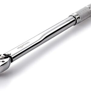 AmazonBasics 3/8-Inch Drive Click Torque Wrench – 15-80 ft.-lb, 20.4-108.5 Nm