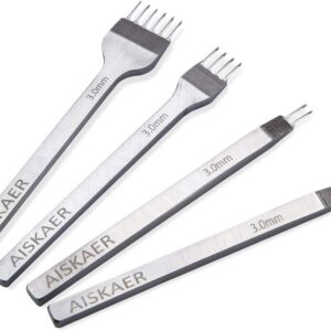 Aiskaer Leather Stitching Punch Set, 3mm