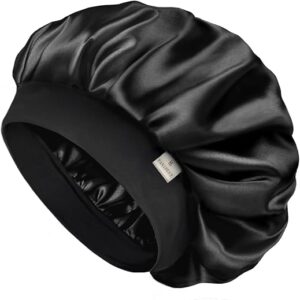 YANIBEST Bonnet for Men Hair Bonnet for Sleeping Double Layer Satin Bonnets for Black Women Curly Hair Sleep Cap