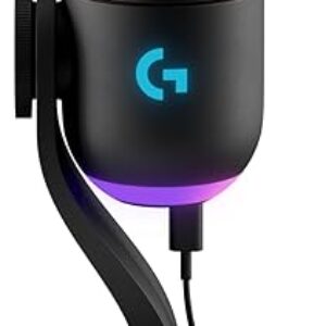 Logitech G Yeti GX Dynamic RGB Gaming Microphone, Podcast with LIGHTSYNC, Blue VO!CE, G HUB Control, Supercardioid, USB Plug and Play on PC/…