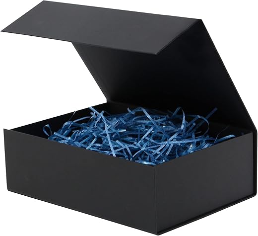 Empty gift box Small Black 7.8x7x3.1 Inches Gift Box with Lid Groomsmen Graduation decorative boxes with lids Halloween,Christmas,Valentine...