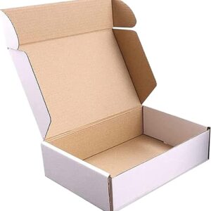 20Pack 12x9x4 Shipping Boxes, Corrugated Cardboard Mailing Box for Small Business, Tab Locking Malier Box for Literature Packing