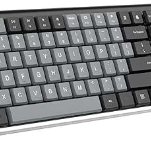 Arteck Mechanical 2.4G USB Wireless Performance Keyboard, Tacktile Quiet Brown Switches, Stainless Steel Low Profile for PC/Desktop/Laptop/T…