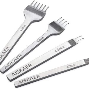Aiskaer Leather Stitching Punch Set – 4mm