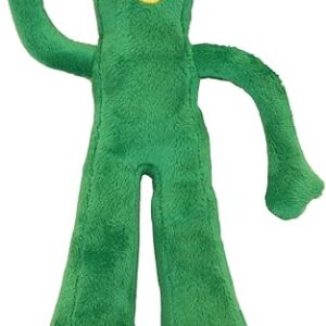 Multipet Gumby Dog Plush Toy – Squeaky Toy for All Dogs – Extra Soft Plush w/ Flexible Legs & Arms – Stuffed Animal for Cuddling & Playing -…