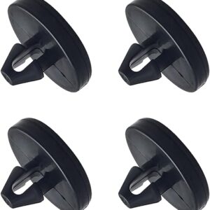 Ajxn 4 PCS Brake Pedal Pad and Light Switch Stopper – Black