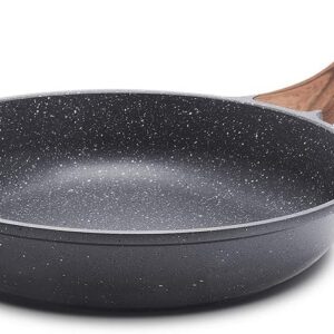 SENSARTE Nonstick Frying Pan Skillet, Swiss Granite Coating Omelette Pan, Healthy Stone Cookware Chef’s Pan, PFOA Free (8/9.5/10/11/12.5 In…