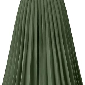 Basoteeuo Women’s Leopard Print Midi Skirt