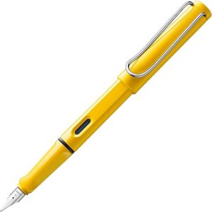 LAMY safari yellow – Fountain Pen with ergonomic grip & polished steel nib in size EF – ideal for any Writing & Calligraphy – including LAMY…
