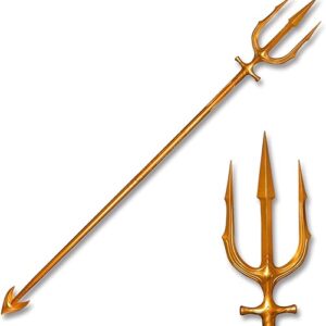 Carbon Steel Sea King Poseidon Trident Real Metal Neptune Trident weapon-82.7″ Overall,Mermaid Trident,Mariners Trident,Trident Poseidon Sw…