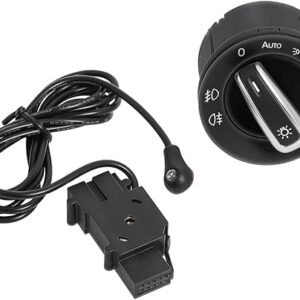 Ketofa Generic Auto Headlight Sensor Chrome Switch for Golf 5 / Golf MK6 / Tiguan/Jetta MK5