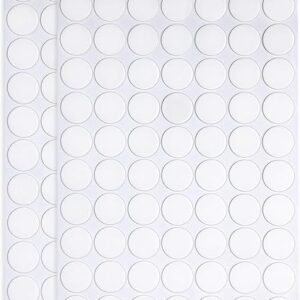 JANYUN 140 Pieces Double Sided Sticky Dots Stickers – Removable Round Putty Clear Tack No Trace Super Waterproof Small Stickers for Festiva…