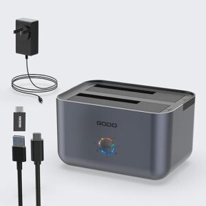 GODO Dual Bay Hard Drive Docking Station