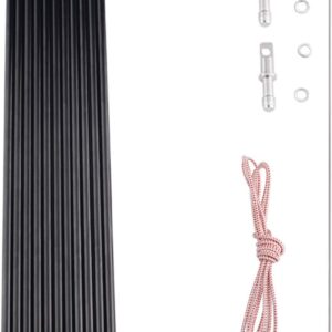 Aluminum Tent Poles Replacement, Fits Both Female and Male Ends, Lightweight Tent Pole Repair Kit, 7001 Aluminum Alloy T6 Heated
