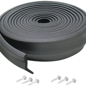 M-D Building Products 03723 9 ft. Black Rubber Garage Door Bottom Seal