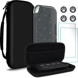TIKOdirect Carrying Case for Nintendo Switch lite, Pink Shockproof Portable Travel Bag with Large Storage, Glitter Galaxy cover, Screen Pro…