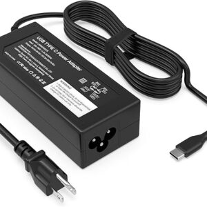 65W USB C Laptop Charger Compatible with Dell Laptop Charger and More Chromebook Type C Power Cord