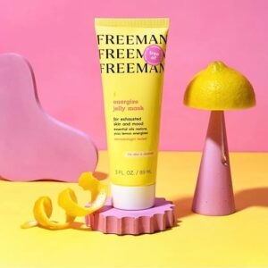 Freeman Yuzu Lemon Energize Jelly Mask for Unisex – 3 oz Mask