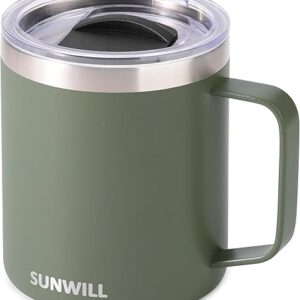 SUNWILL Insulated Travel Coffee Mug, 14 oz