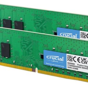 Crucial 32GB Kit (16GB x 2) DDR4 3200 MHz (PC4-25600) UDIMM 288-Pin Memory – CT2K16G4DFRA32A