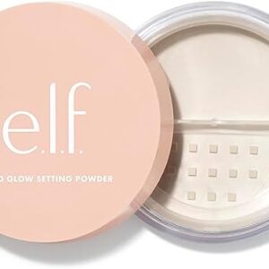 e.l.f. Halo Glow Soft Focus Setting Powder, Silky Setting Powder For Creating Soft Glow Without Shine, Smooths Pores & Lines, Light