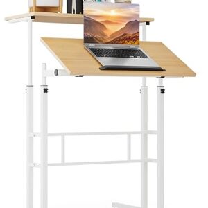 Athena Adjustable Rolling Laptop Stand Cart