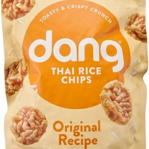Dang Thai Rice Chips | Gluten Free, Soy Free & Preservative Free Rice Crisps, Healthy Snacks Made with Whole Foods (Original, 3.5 Ounce (Pack of 1))