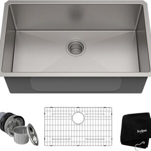 KRAUS 30-Inch Undermount Stainless Steel Sink