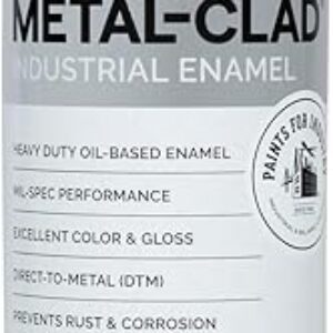 Paints For Industry Industrial Enamel, Aerosol Spray Paint – Steel Metal Iron Machinery – 1 Can (Semi-Gloss Black) 8-S-1722