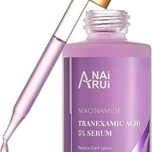 ANAI RUI 5% Tranexamic Acid Serum With Niacinamide,Kojic Acid, Arbutin,for Uneven Skin Tone 1.69 FL.Oz/50 ML