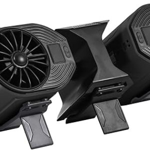 Portable Waist Fan Detachable Dual-Fan Combination Turbo Technology10000 mAh 5-Speed 13000RPM Clip On Belt Wearable Personal Neck Fan for T…