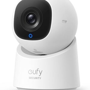 eufy Security Indoor Cam C220, Home Security Camera, 2K Resolution with 360° Pan and Tilt, Plug-in Security Indoor Camera, Only Supports 2….