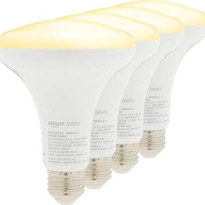 Amazon Basics Dimmable BR30 LED Bulb 4-Pack