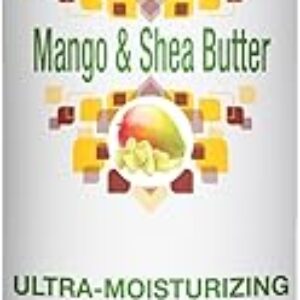 Leave In Conditioner with Mango & Shea Butter by Creme of Nature, Ultra Moisturizing for Dry Dehydrated Hair, 12 Fl Oz