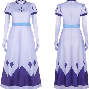 Angel Emily Cosplay Costume Long Dress Seraphim Alastor Fantasy Halloween Outfit