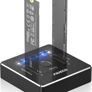FIDECO M.2 NVMe SATA SSD Cloner Dock
