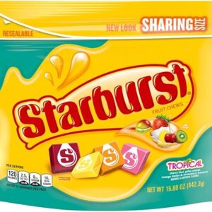 Tropical Starburst Candy Resealable Bag, 15.6 oz