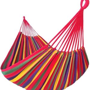 Extra Large Brazilian Double Hammock – Rainbow